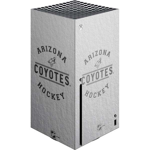 NHL Arizona Coyotes Black Text Xbox Series X Console Skin