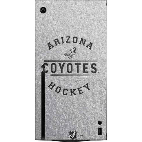 NHL Arizona Coyotes Black Text Xbox Series X Console Skin