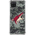 NHL Arizona Coyotes Camo Galaxy A12 Clear Case