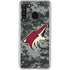 NHL Arizona Coyotes Camo Galaxy A21 Clear Case