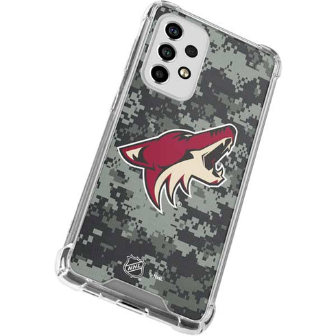 NHL Arizona Coyotes Camo Galaxy A53 5G Clear Case