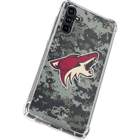 NHL Arizona Coyotes Camo Galaxy A54 5G Clear Case