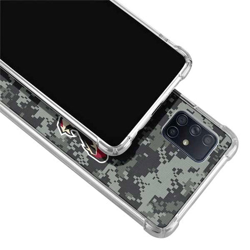 NHL Arizona Coyotes Camo Galaxy A71 5G Clear Case