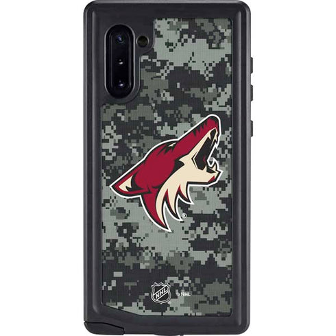 NHL Arizona Coyotes Camo Galaxy Note 10 Waterproof Case