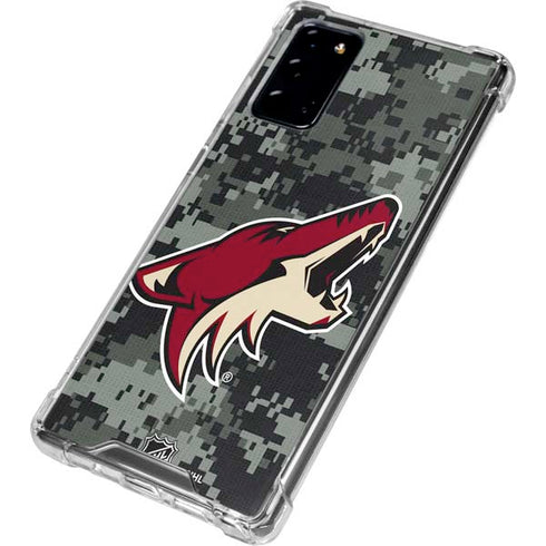 NHL Arizona Coyotes Camo Galaxy Note20 5G Clear Case
