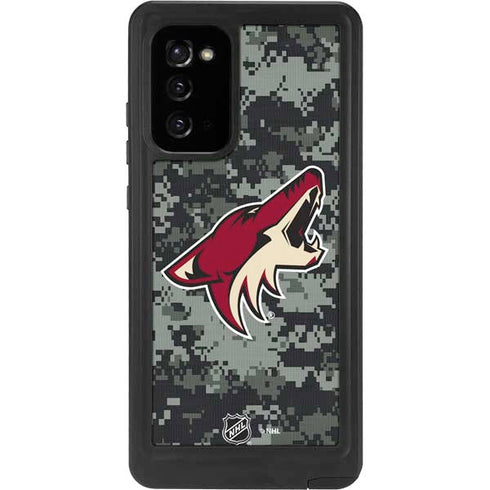NHL Arizona Coyotes Camo Galaxy Note20 5G Waterproof Case