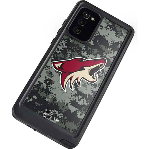 NHL Arizona Coyotes Camo Galaxy Note20 5G Waterproof Case