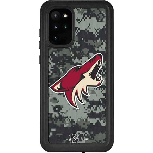 NHL Arizona Coyotes Camo Galaxy S20 Plus Waterproof Case