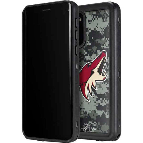 NHL Arizona Coyotes Camo Galaxy S20 Plus Waterproof Case