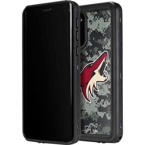 NHL Arizona Coyotes Camo Galaxy S20 Waterproof Case