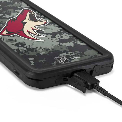 NHL Arizona Coyotes Camo Galaxy S20 Waterproof Case