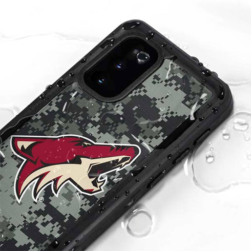 NHL Arizona Coyotes Camo Galaxy S20 Waterproof Case