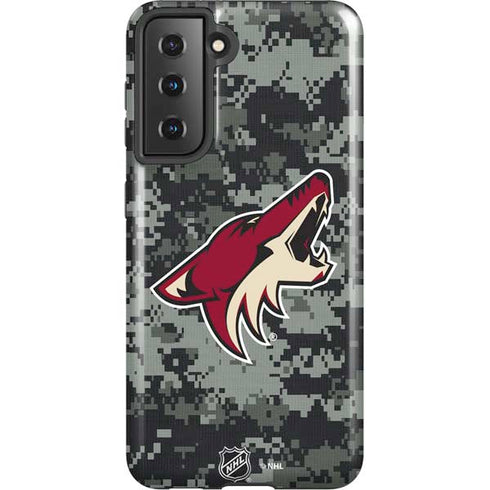 NHL Arizona Coyotes Camo Galaxy S21 5G Pro Case