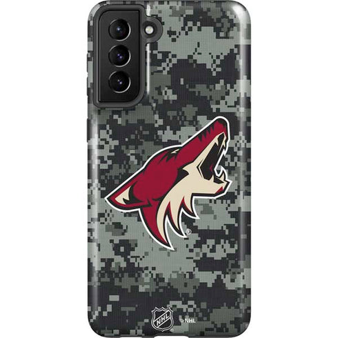 NHL Arizona Coyotes Camo Galaxy S21 FE Pro Case