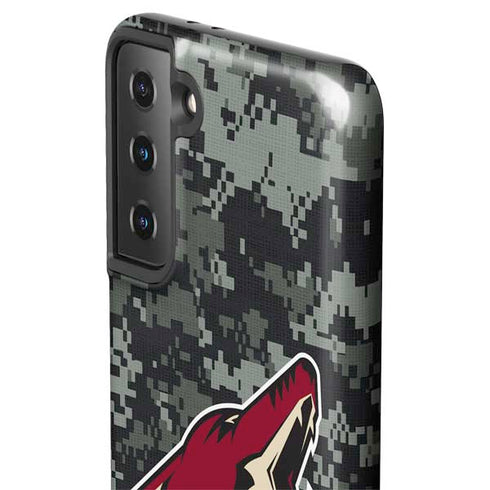 NHL Arizona Coyotes Camo Galaxy S21 FE Pro Case