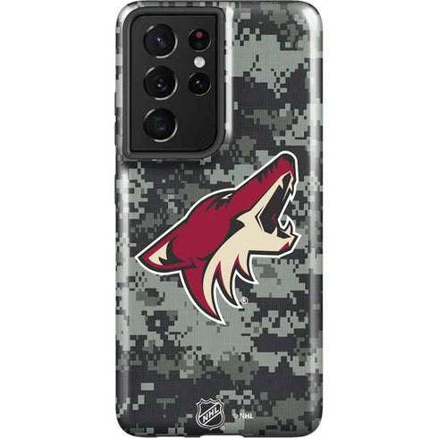 NHL Arizona Coyotes Camo Galaxy S21 Ultra 5G Pro Case