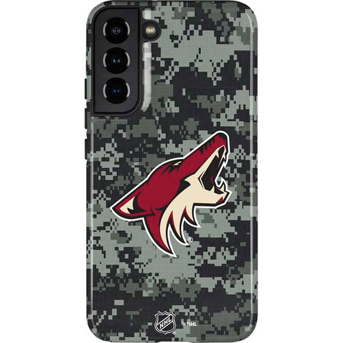NHL Arizona Coyotes Camo Galaxy S22 Plus Pro Case