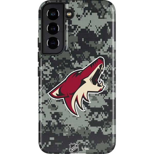 NHL Arizona Coyotes Camo Galaxy S22 Pro Case