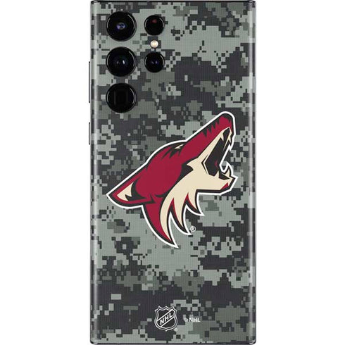 NHL Arizona Coyotes Camo Galaxy S22 Ultra Skin
