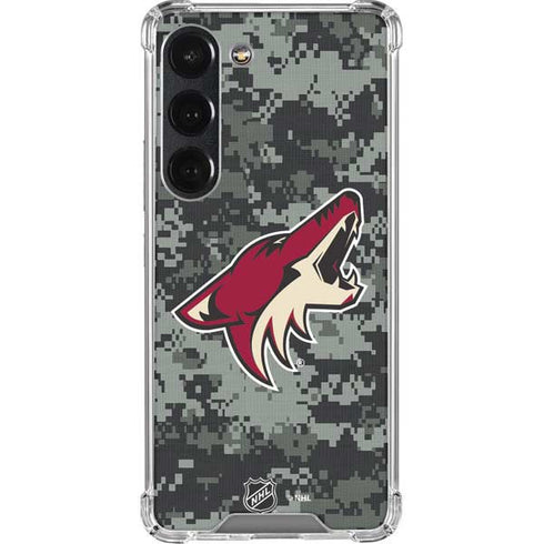 NHL Arizona Coyotes Camo Galaxy S23 Clear Case