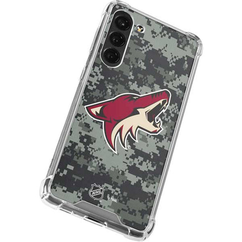 NHL Arizona Coyotes Camo Galaxy S23 Plus Clear Case