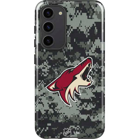 NHL Arizona Coyotes Camo Galaxy S23 Plus Pro Case
