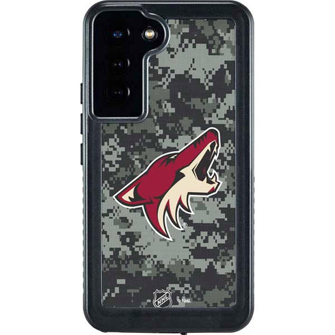 NHL Arizona Coyotes Camo Galaxy S23 Plus Waterproof Case