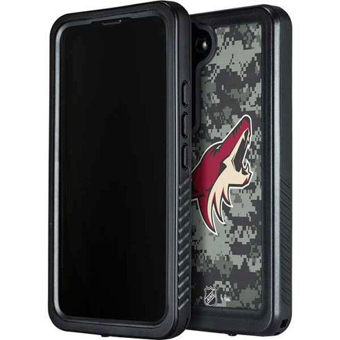 NHL Arizona Coyotes Camo Galaxy S23 Plus Waterproof Case