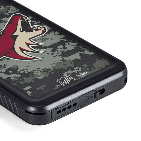 NHL Arizona Coyotes Camo Galaxy S23 Plus Waterproof Case