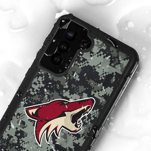 NHL Arizona Coyotes Camo Galaxy S23 Plus Waterproof Case