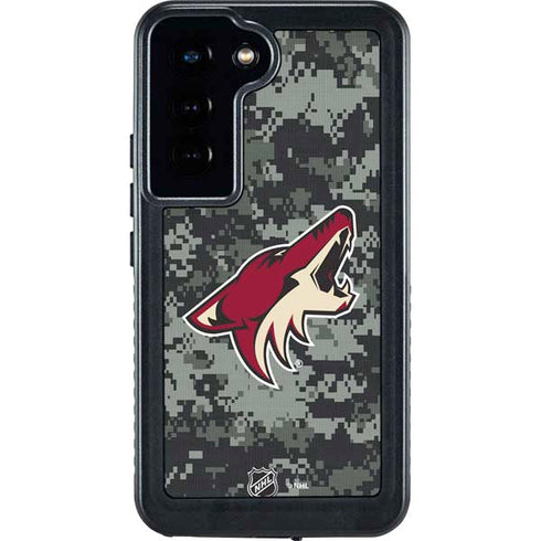 NHL Arizona Coyotes Camo Galaxy S23 Waterproof Case
