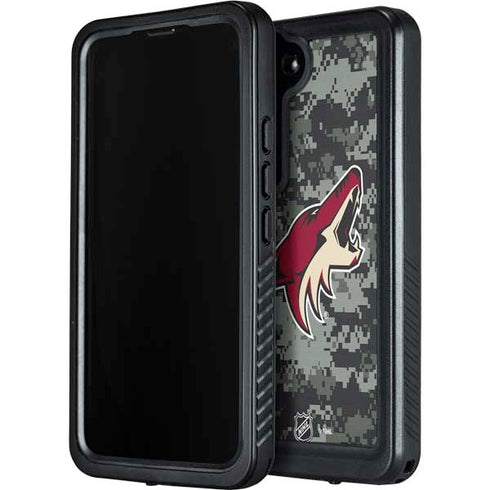 NHL Arizona Coyotes Camo Galaxy S23 Waterproof Case
