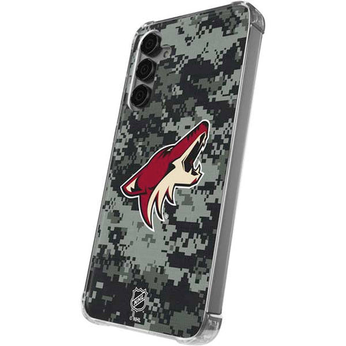 NHL Arizona Coyotes Camo Galaxy S24 Plus Clear Case