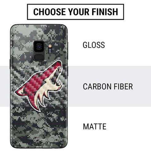 NHL Arizona Coyotes Camo Galaxy S9 Skin