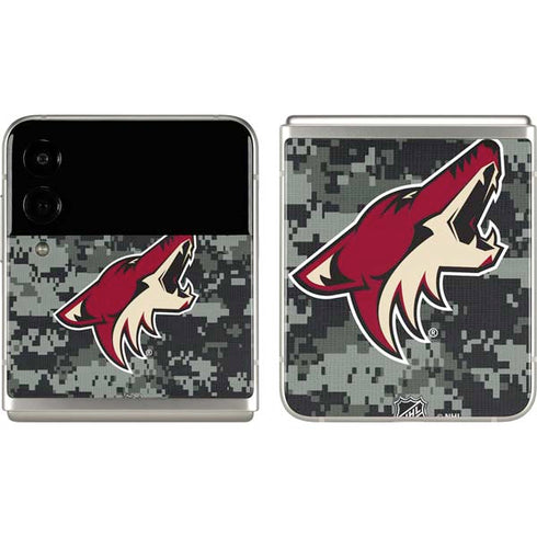 NHL Arizona Coyotes Camo Galaxy Z Flip3 5G Skin