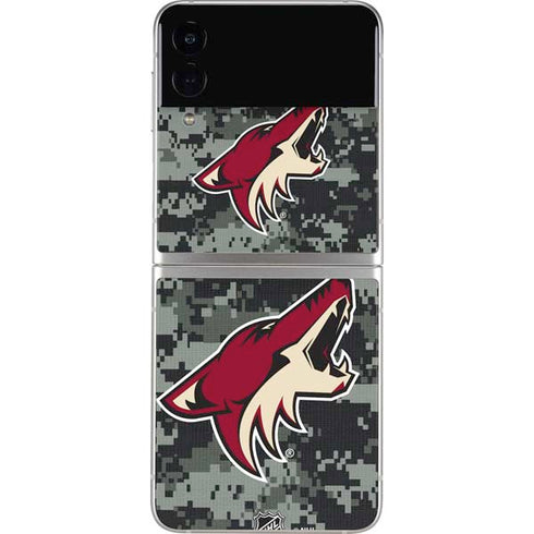NHL Arizona Coyotes Camo Galaxy Z Flip3 5G Skin