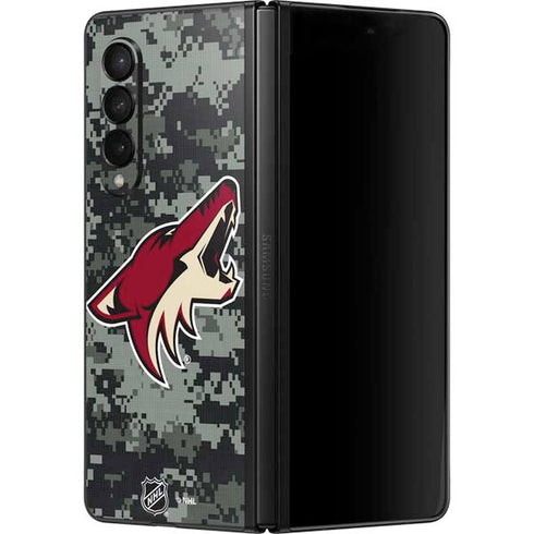 NHL Arizona Coyotes Camo Galaxy Z Fold3 5G Skin