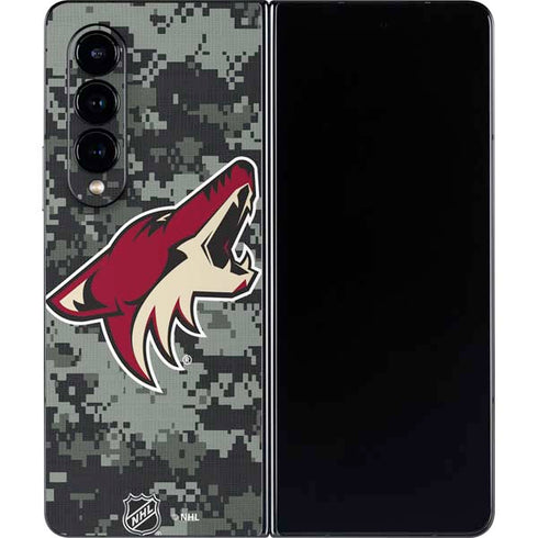 NHL Arizona Coyotes Camo Galaxy Z Fold4 5G Skin