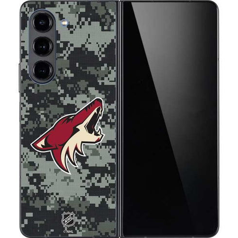 NHL Arizona Coyotes Camo Galaxy Z Fold5 5G Skin