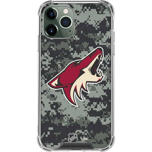 NHL Arizona Coyotes Camo iPhone 11 Pro Max Clear Case