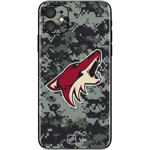 NHL Arizona Coyotes Camo iPhone 11 Skin