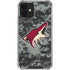 NHL Arizona Coyotes Camo iPhone 12 Clear Case