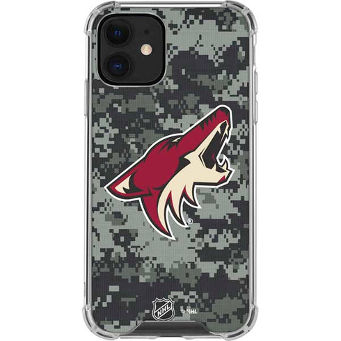 NHL Arizona Coyotes Camo iPhone 12 Mini Clear Case