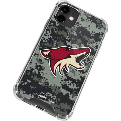 NHL Arizona Coyotes Camo iPhone 12 Mini Clear Case