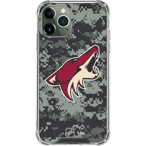 NHL Arizona Coyotes Camo iPhone 12 Pro Max Clear Case
