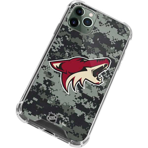 NHL Arizona Coyotes Camo iPhone 12 Pro Max Clear Case