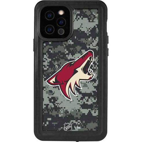 NHL Arizona Coyotes Camo iPhone 12 Pro Waterproof Case