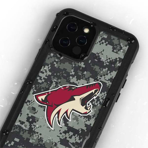 NHL Arizona Coyotes Camo iPhone 12 Pro Waterproof Case