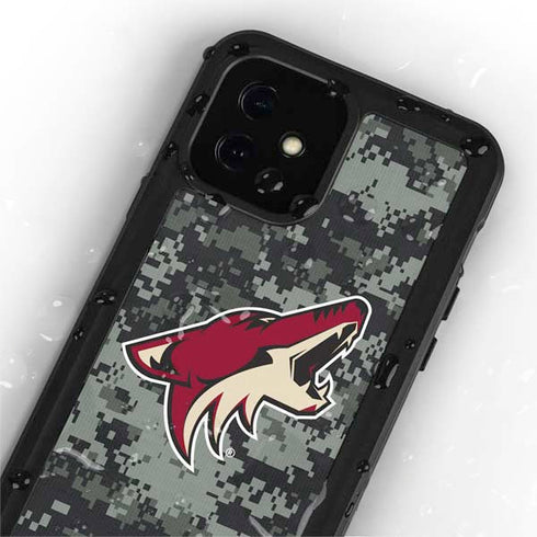 NHL Arizona Coyotes Camo iPhone 12 Waterproof Case