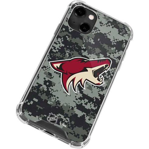 NHL Arizona Coyotes Camo iPhone 13 Clear Case